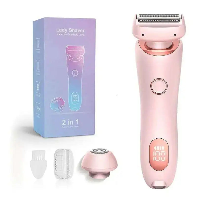 Electric Shaver for Women Painless Lady Razor Facial Hair Remover Wet and Dry Portable Bikini Trimmer for Face Armpit Legs Body