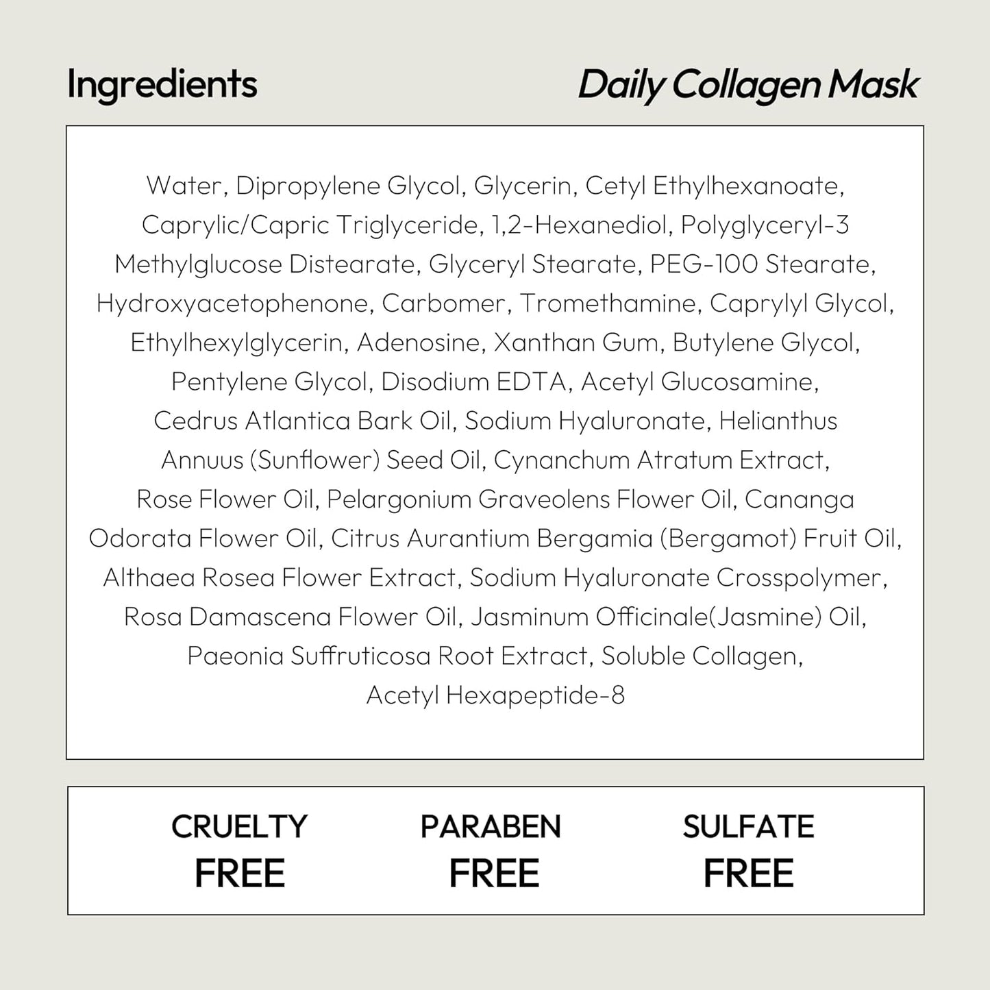Collagen Sheet Mask - Firming & Age-Defying Face Masks with Collagen Peptides - Minimizes Fine Lines & Restores Skin Elasticity - Highly Breathable PT Cell Sheet - Korean Skin Care (Pack of 5)